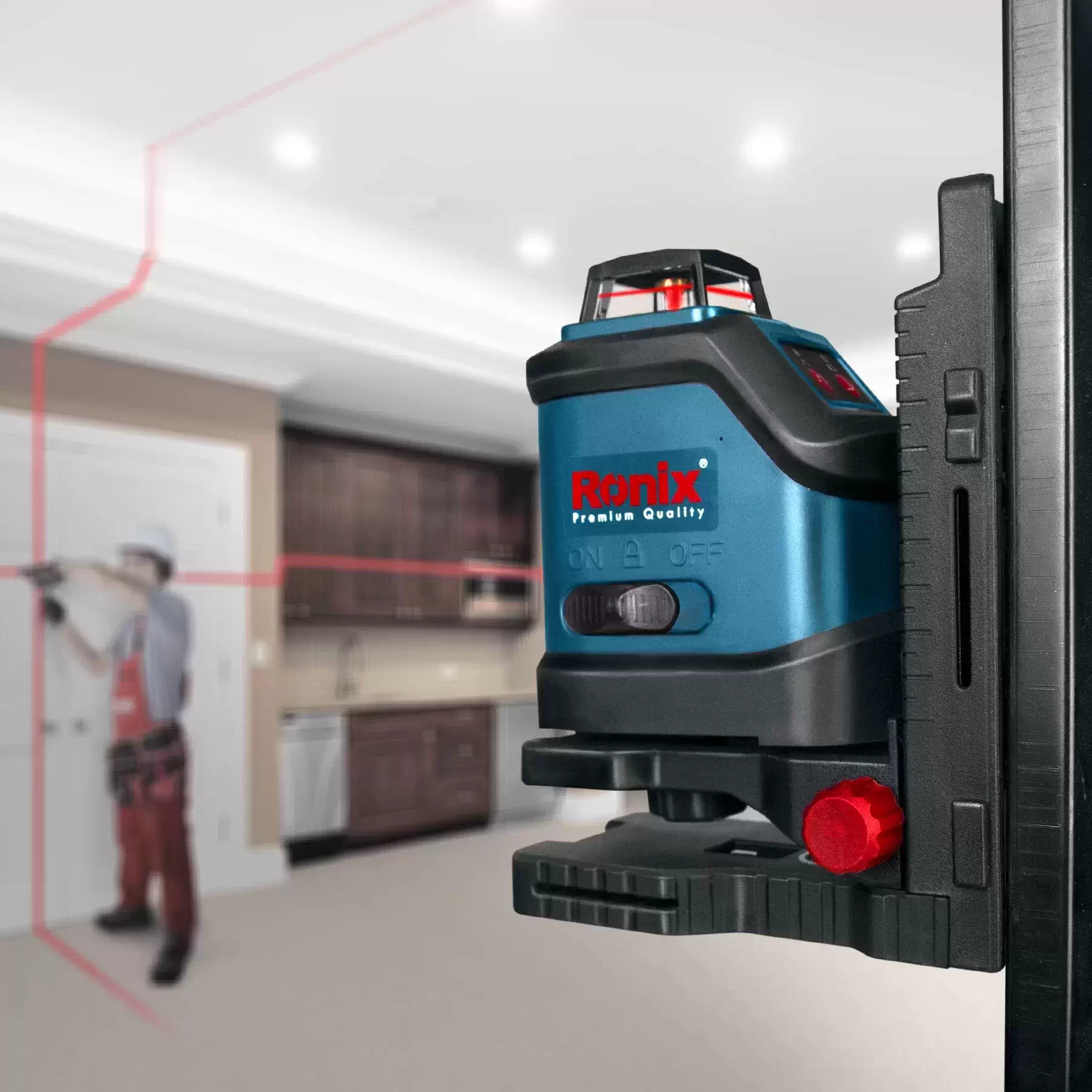تراز لیزری رونیکس مدل RH-9502 دو خط ۳۶۰ درجه - تصویر 2