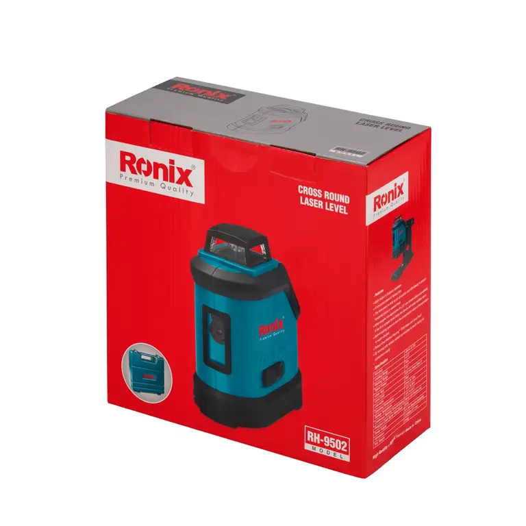 تراز لیزری رونیکس مدل RH-9502 دو خط ۳۶۰ درجه - تصویر 6